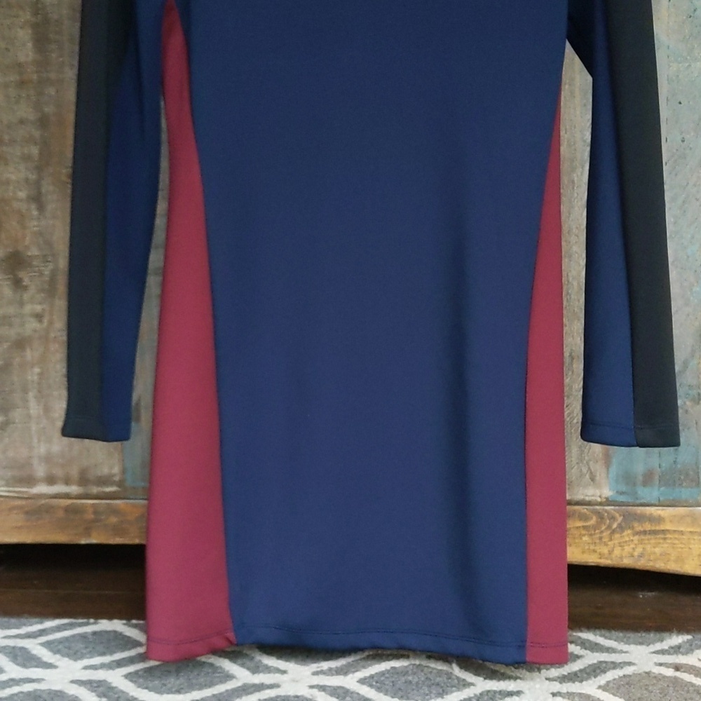 Romeo+Juliet Couture Color Block Long Sleeve Dress - Women's Medium - Picture 3 of 6